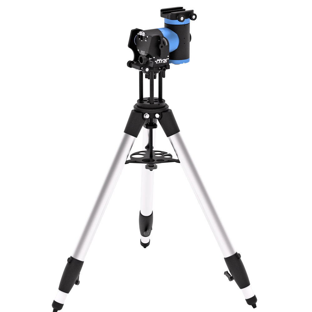 The Nyx 101 mount connected to OTA and tripod