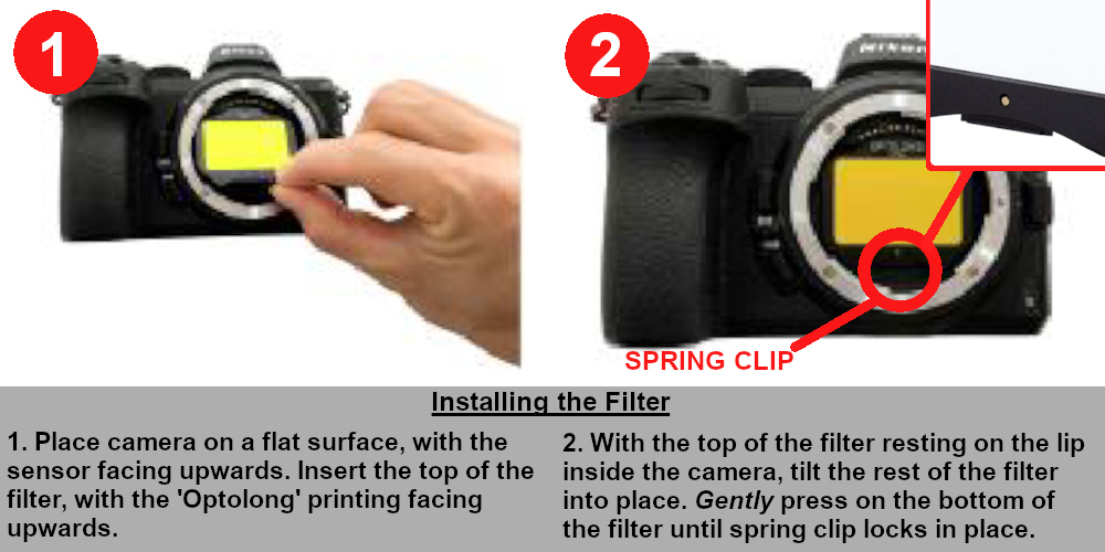 Installing the Optolong Clear Sky Nikon Z Clip-In Filter