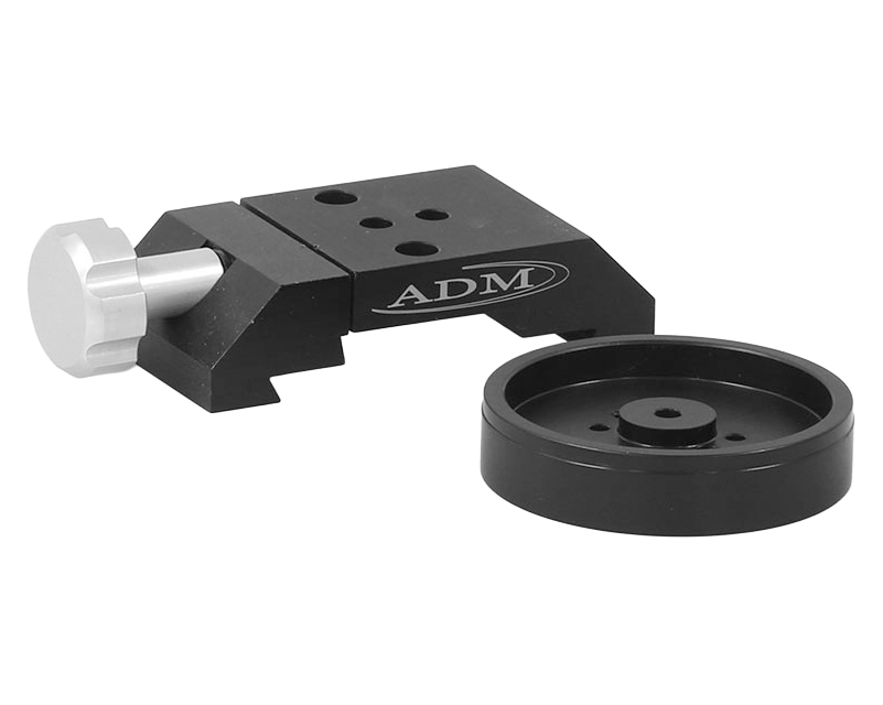 Dual Style Dovetail Plate Adapter bottom view with adapter plate