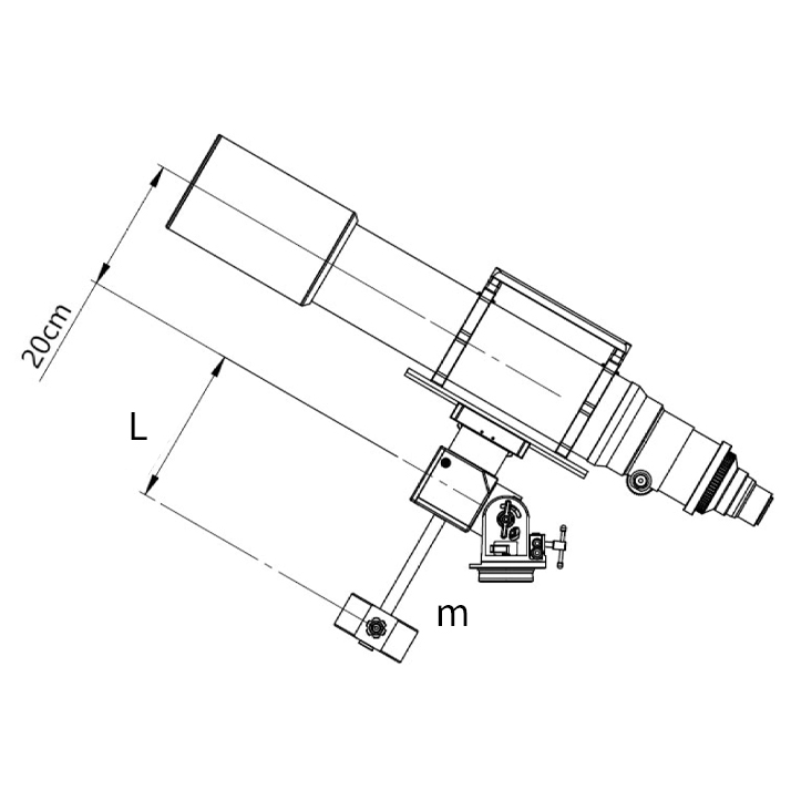 Apertura 22 lb Counterweight for ZWO AM7 Placement