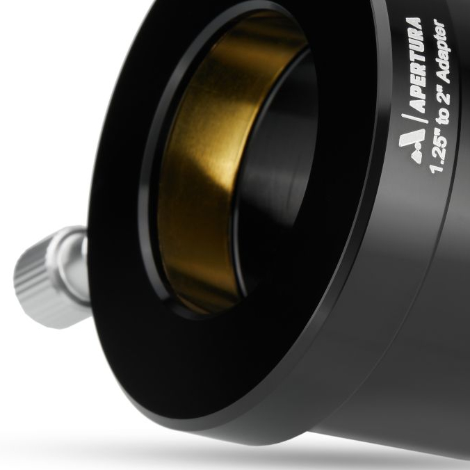 Apertura 2 inch to 1.25 inch Adapter Left Facing Up Close