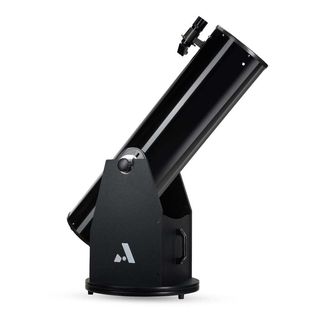 {{Apertura AD10 Dobsonian telescope, long view of right side}}