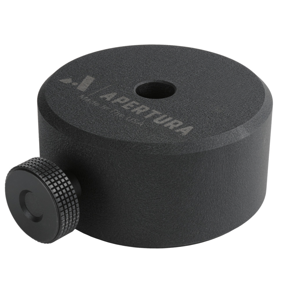 Apertura 22 lb Counterweight for ZWO AM7 Left Facing