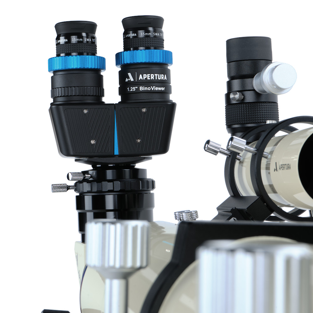 Apertura binoviewer with eyepieces installed