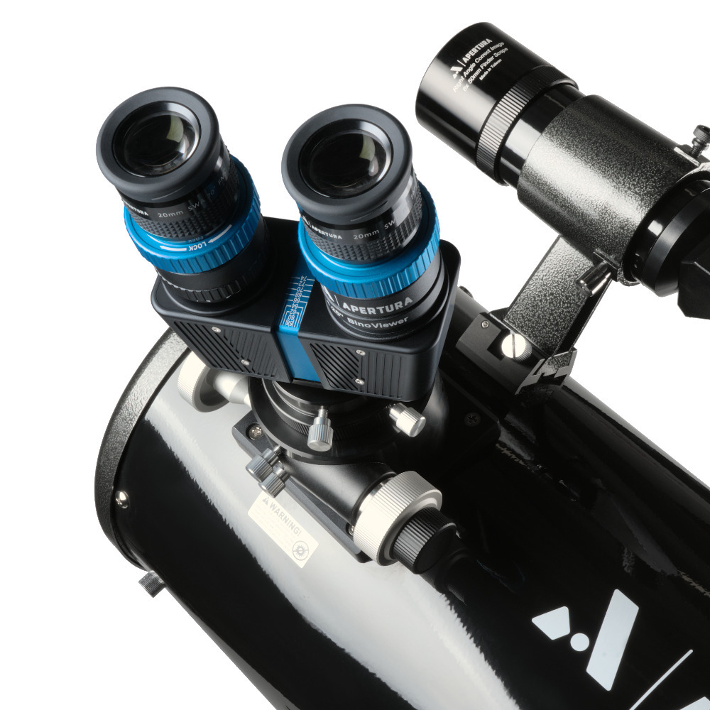 Apertura binoviewer on the APertura AD Dobsonian