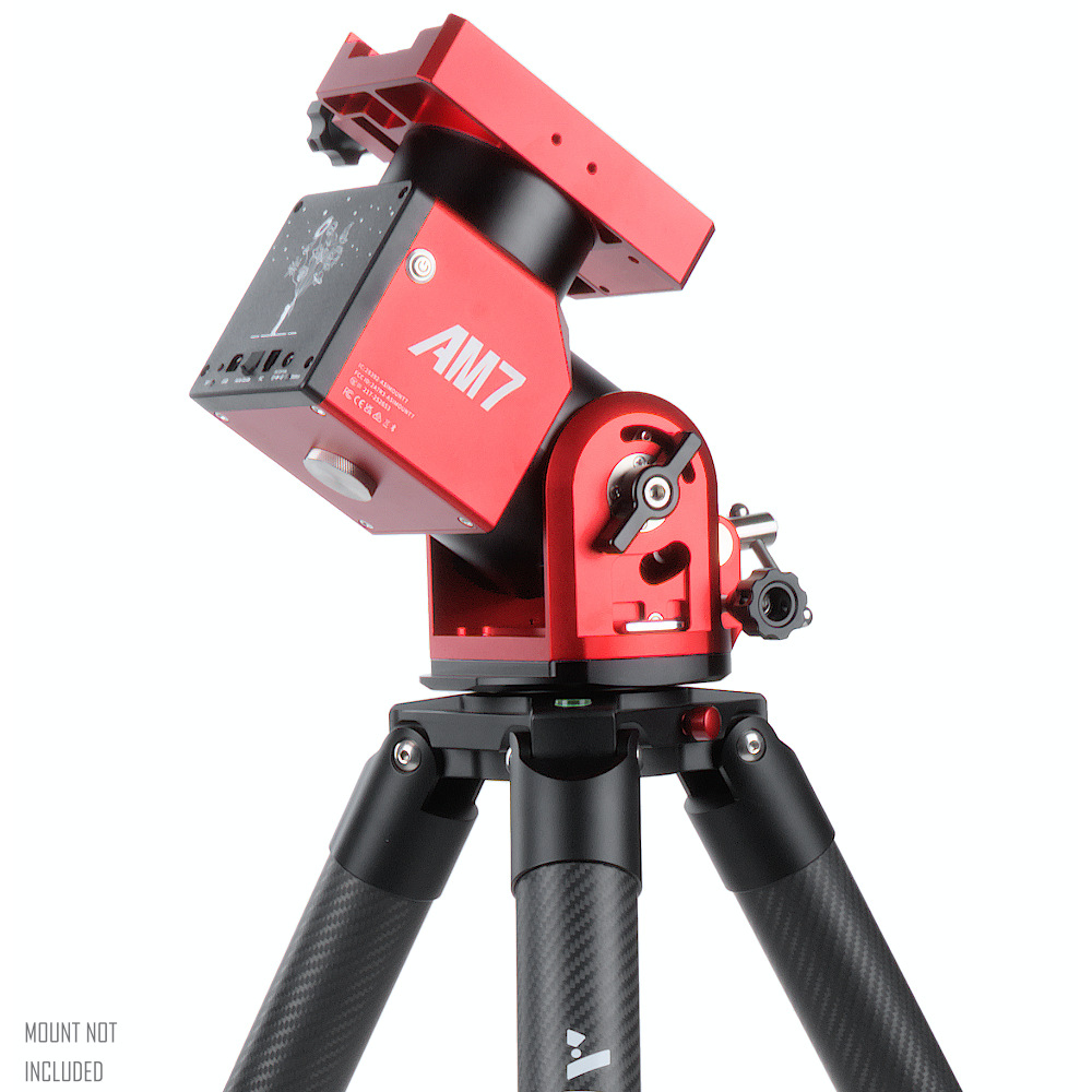 An AM7 mount attached to the Apertura tripod