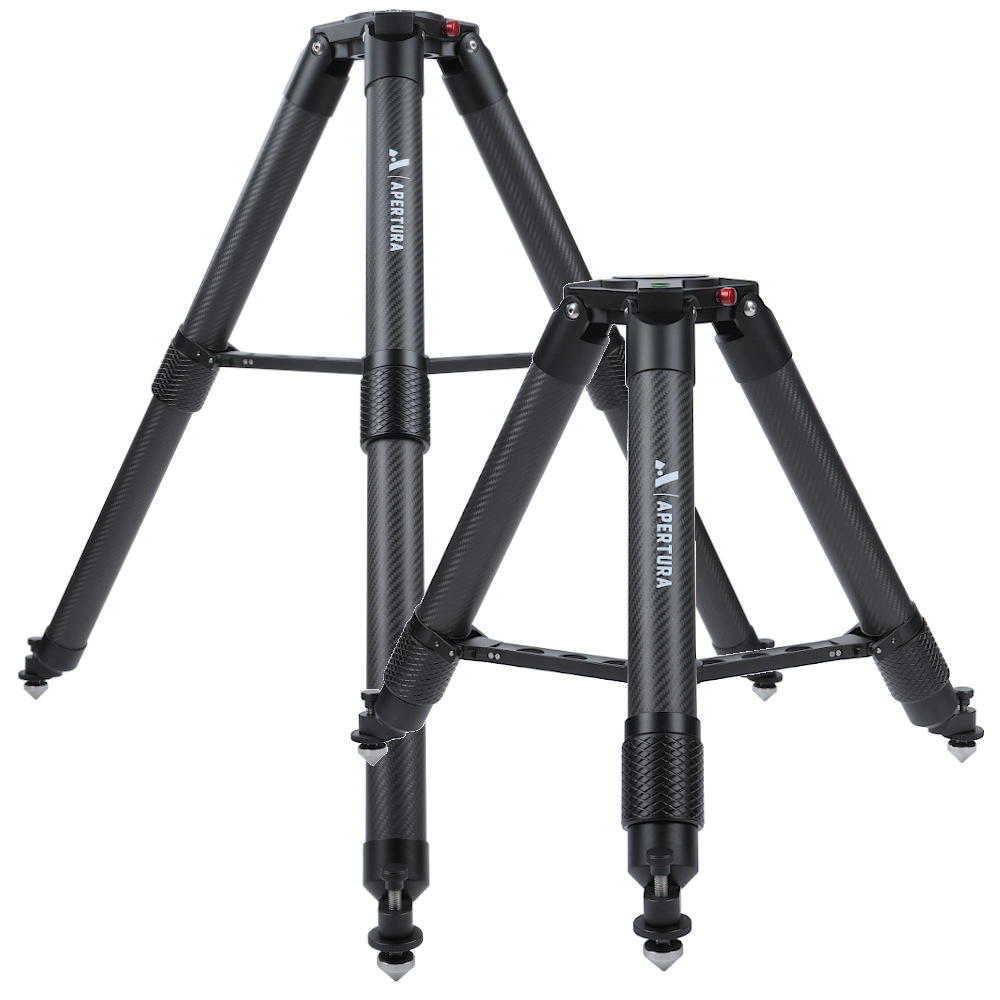 Tripod extended and collapsed