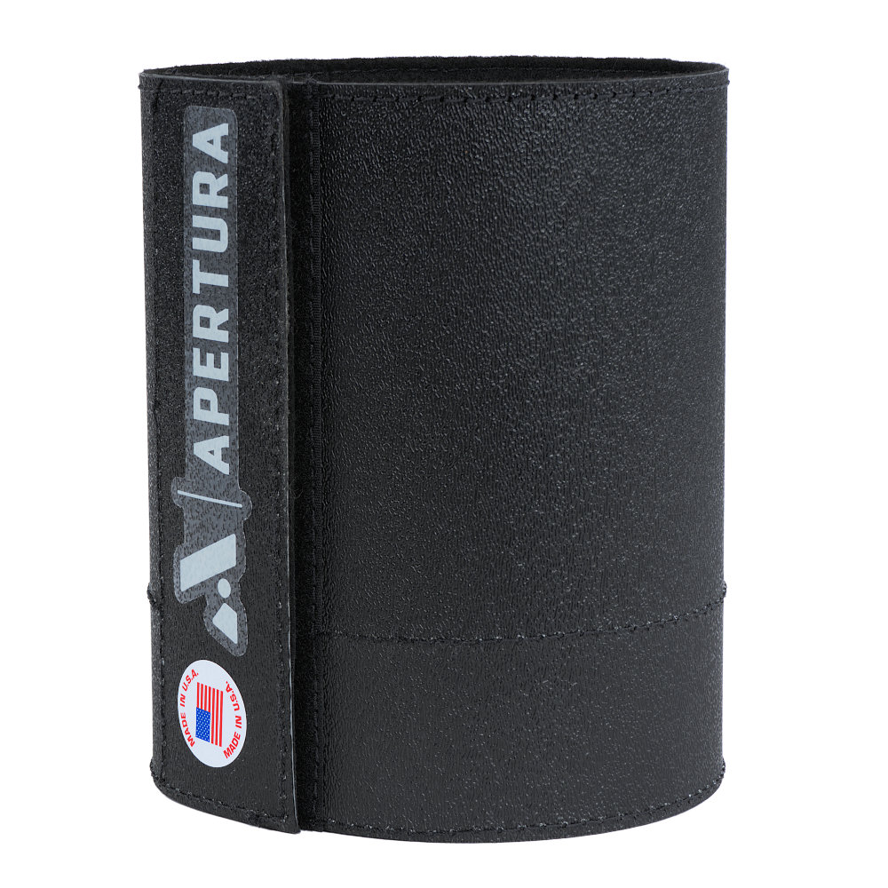 The Apertura 4 inch Dew Shield with the overlapping section rotated off to the side