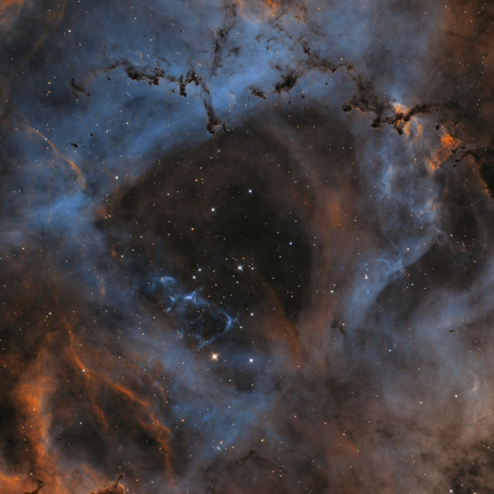 Rosette Nebula, Captured w/ Apertura CarbonStar 200 Imaging Newtonian, Apertura 1x Photographic Coma Corrector, 6 hrs. Total Integration Time 