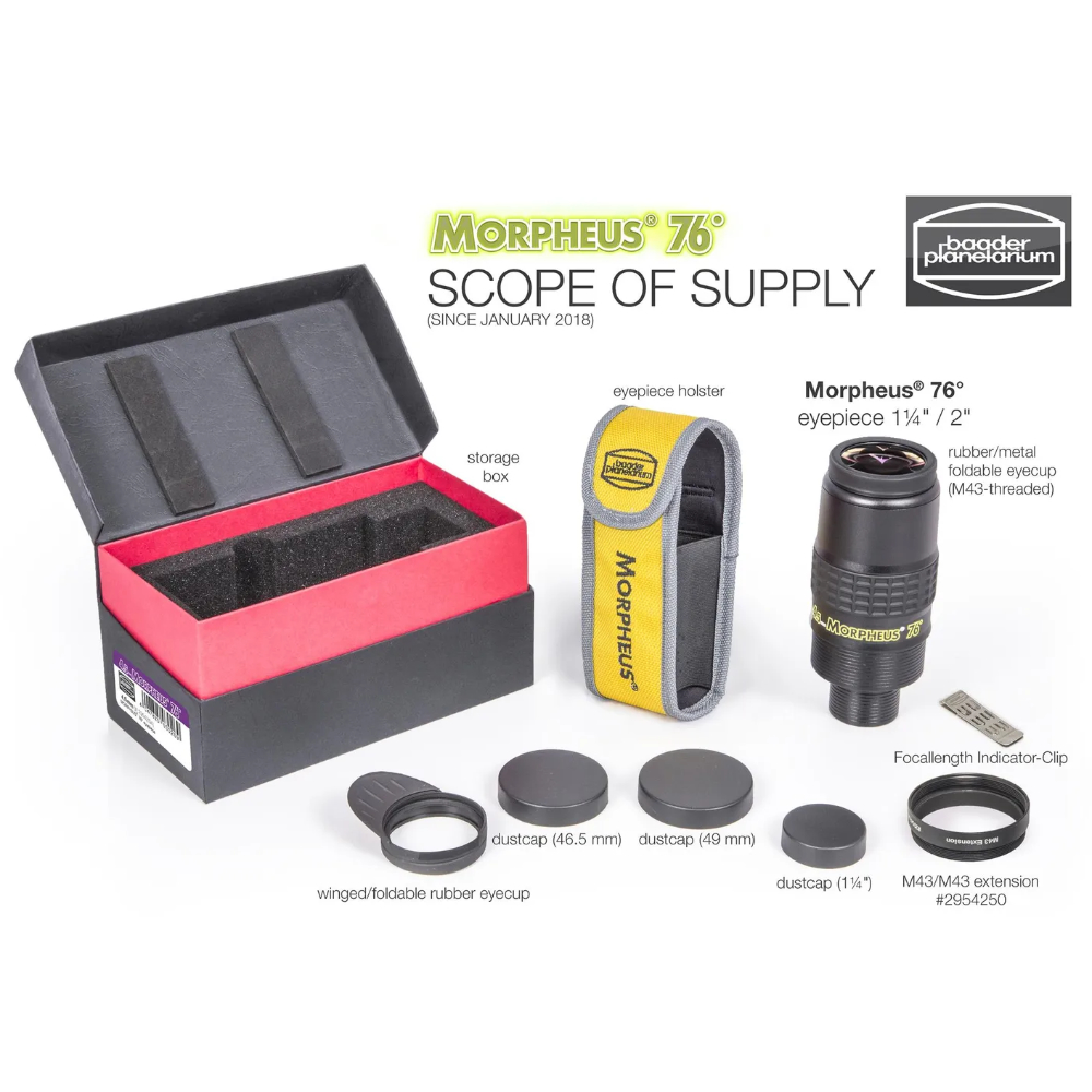 Baader 6.5 mm Morpheus 76&deg; Eyepiece Inclusions