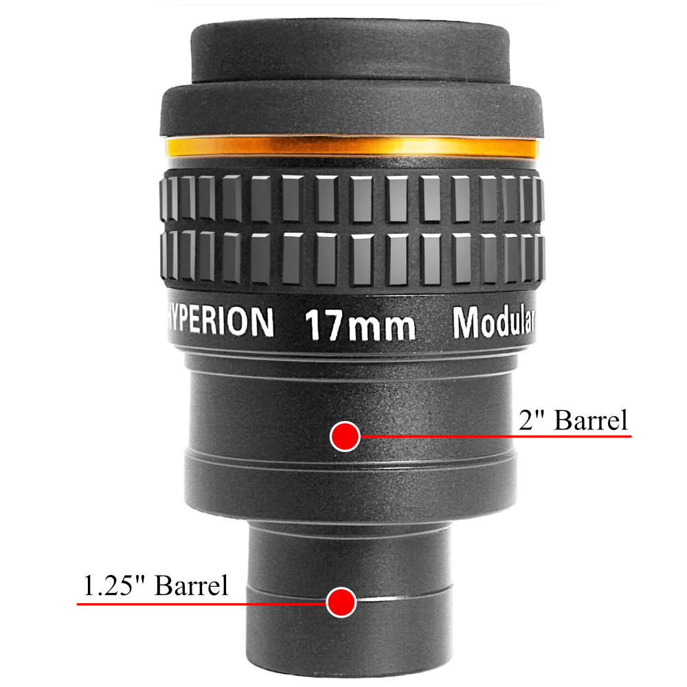 Baader Hyperion Modular Eyepiece Demonstrating Barrels