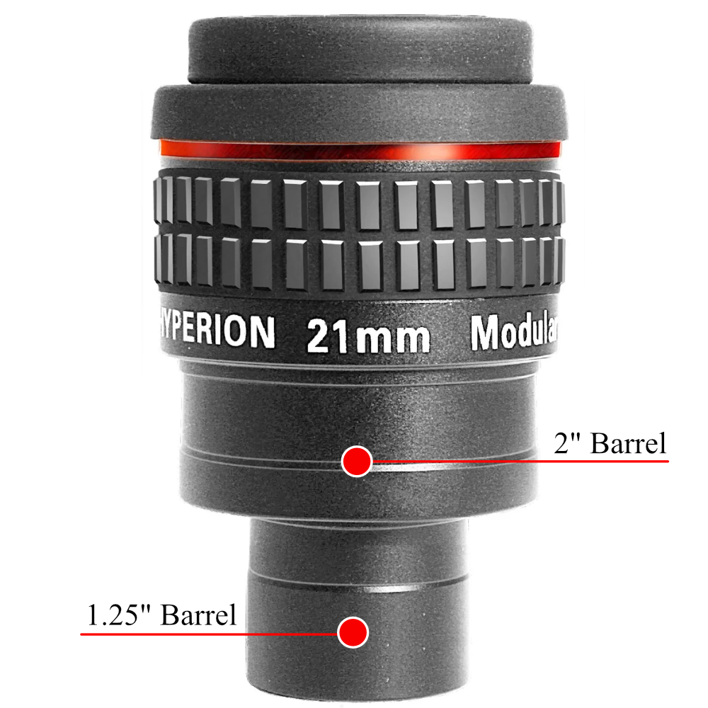Baader Hyperion Modular Eyepiece Demonstrating Barrels