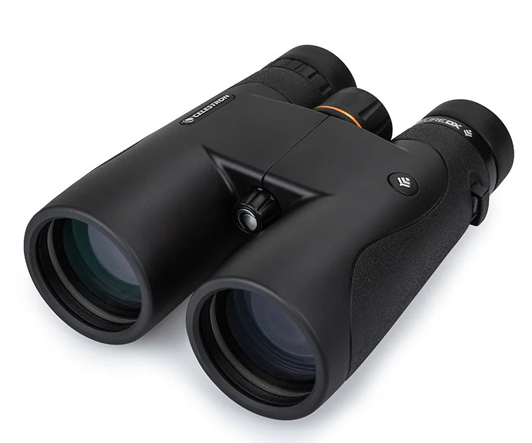 Top down view of the Nature DX Binoculars angled to the left