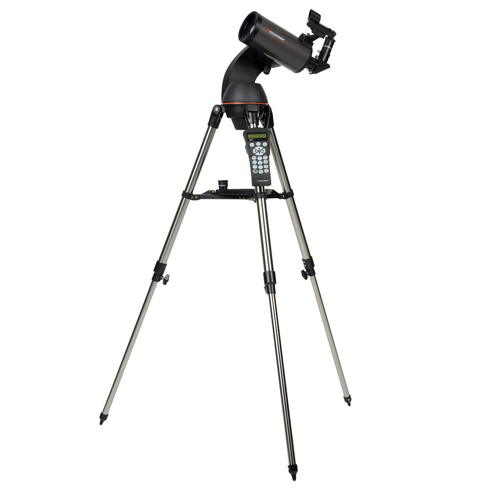 Celestron NexStar 90 SLT Telescope side profile (facing left)