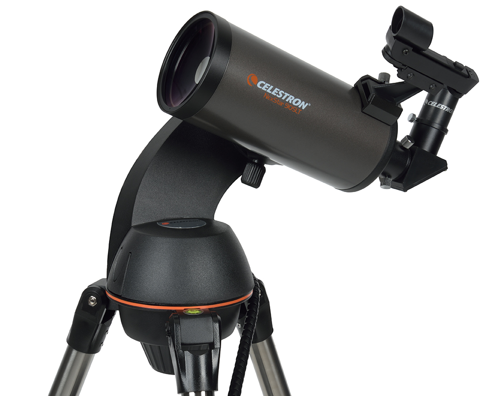 Celestron NexStar 90 SLT Telescope side profile (facing right)