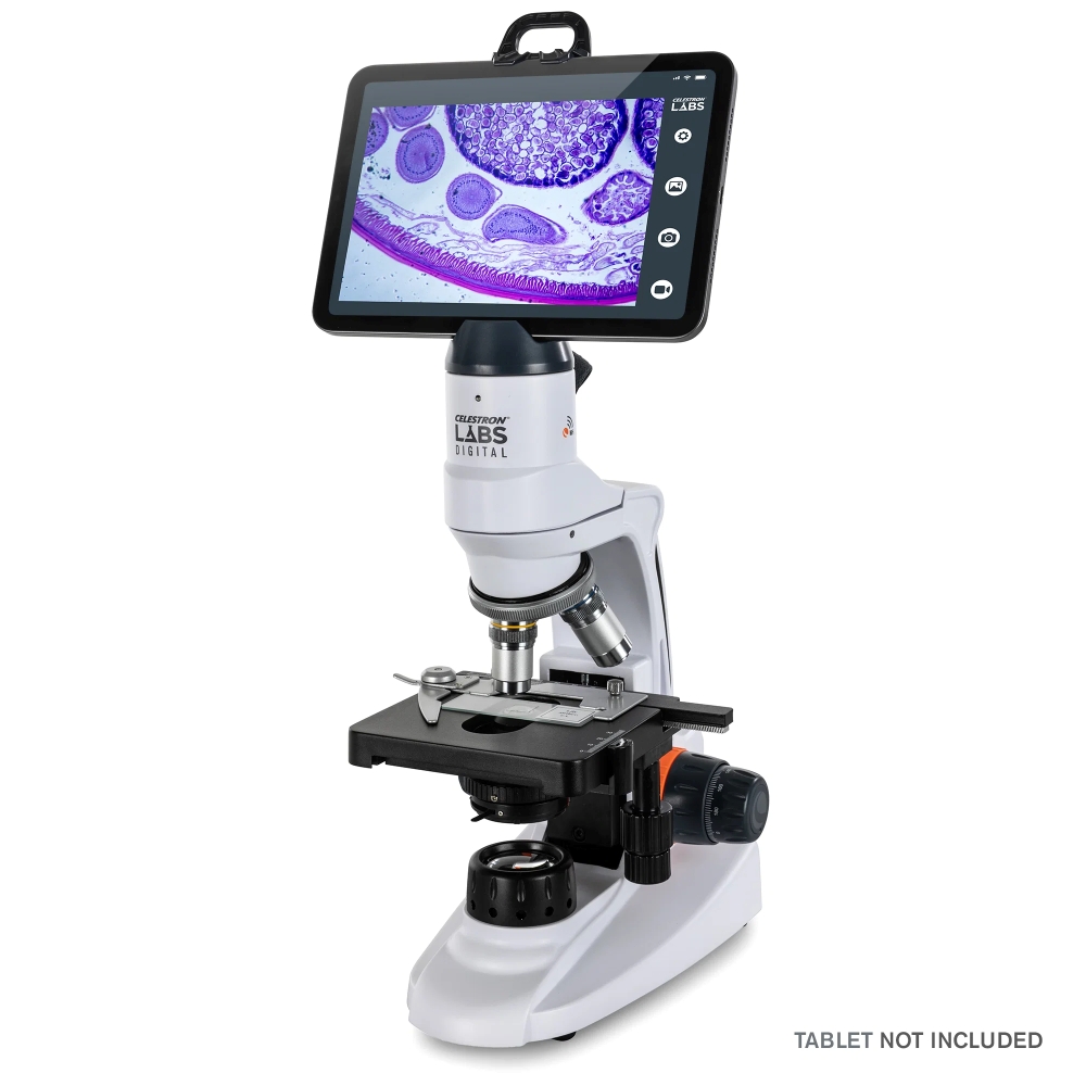 Celestron Labs Digital Wi-Fi Desktop Microscope side profile (facing left)