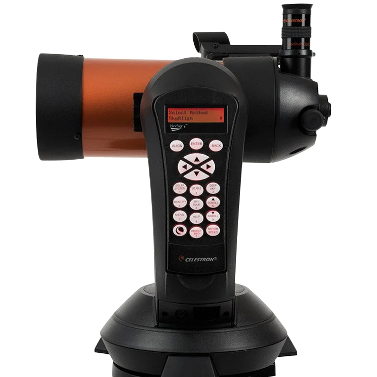 Celestron NexStar 4SE left facing with hand controller