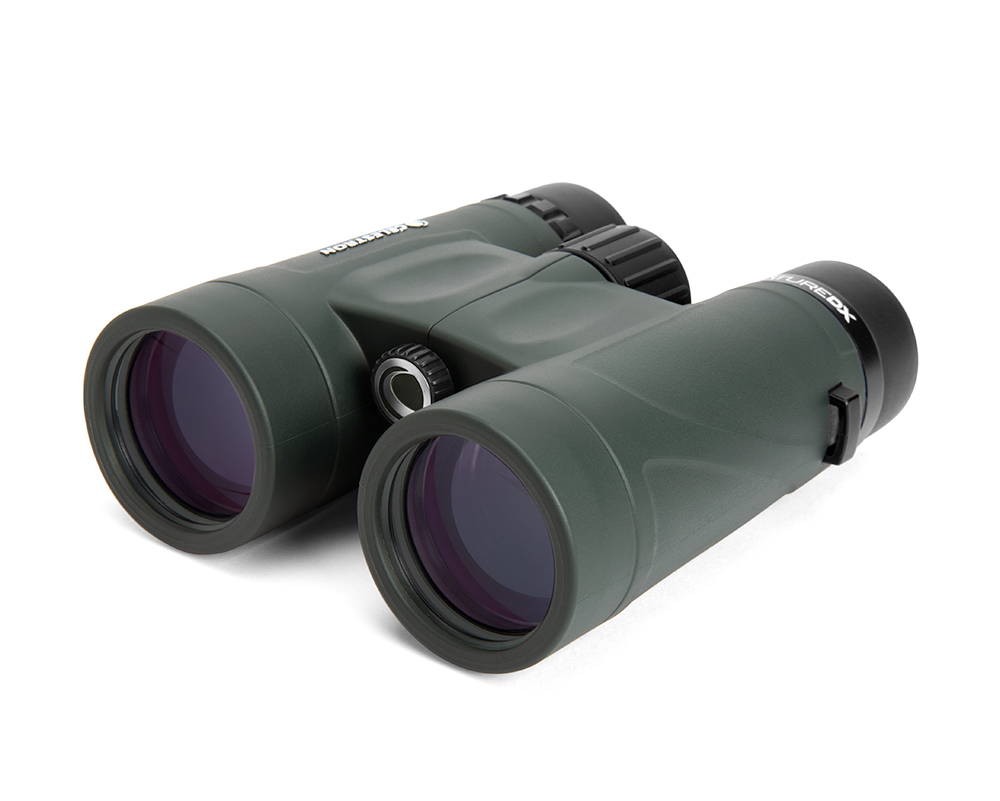 Top down view of the Nature DX Binoculars angled to the left