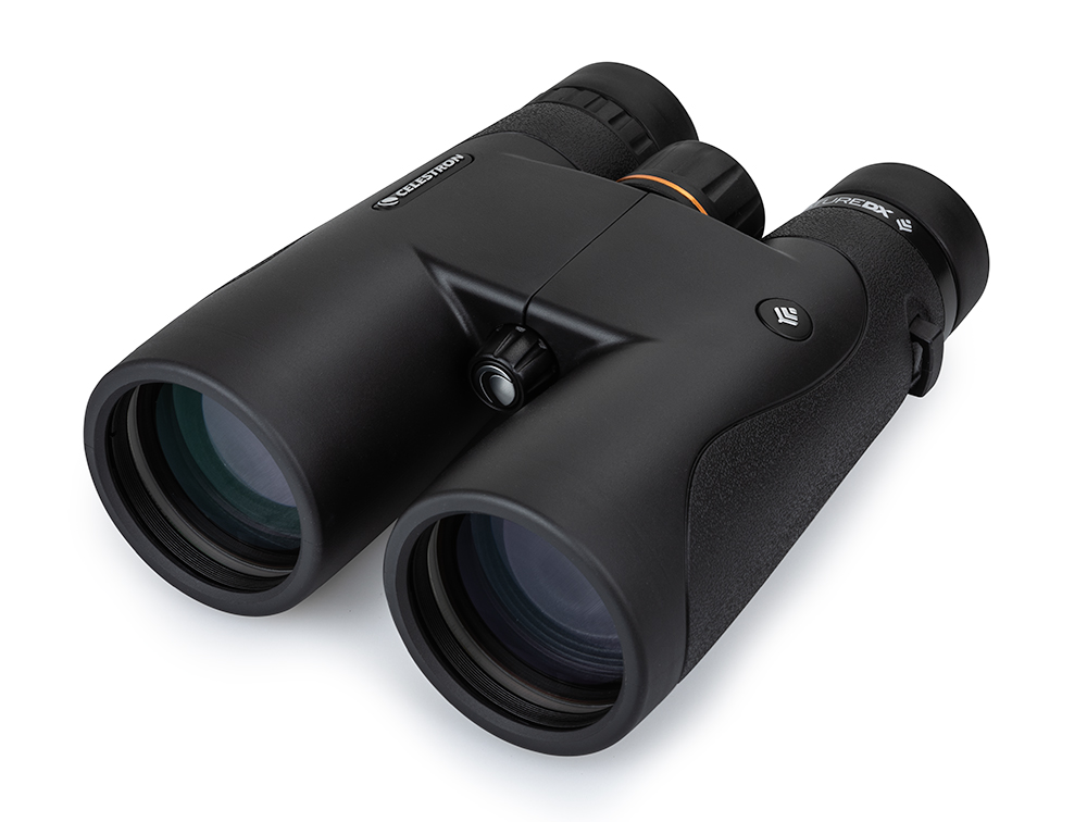 Top down view of the Nature DX Binoculars angled to the left