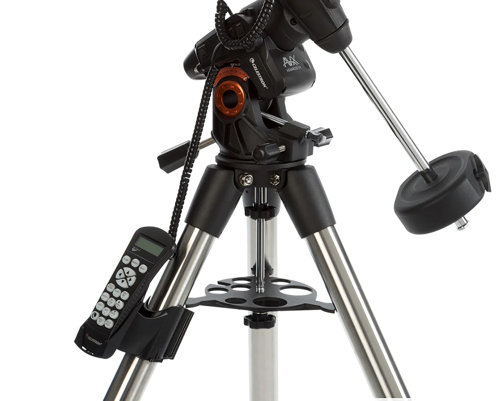 Celestron NexStar Plus Hand Controller attached to a Celestron EQ Mount 
