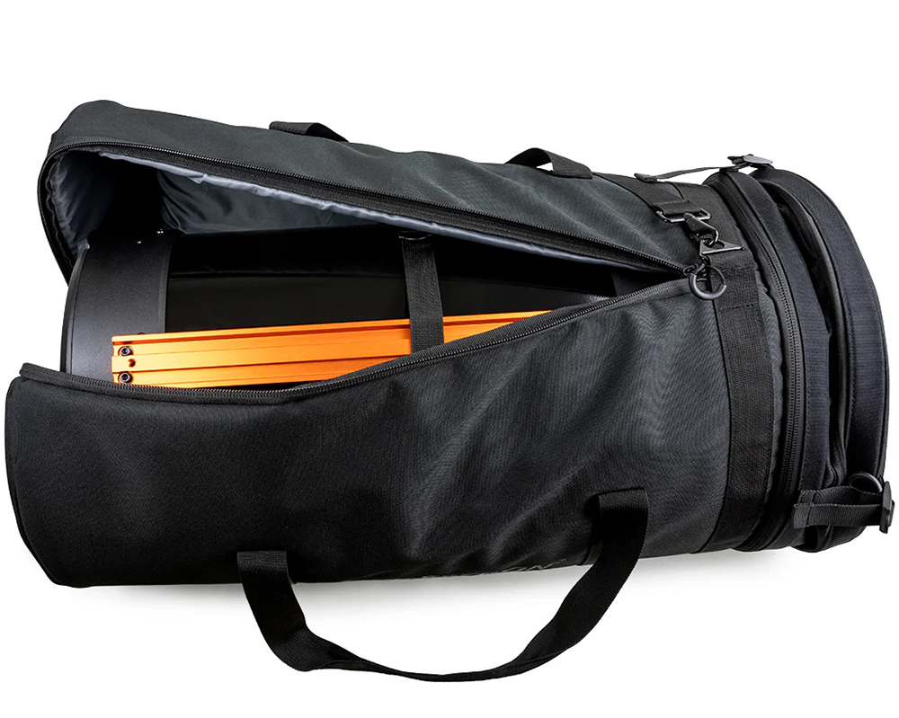 Celestron Optical Tube Carrying Case top down view with OTA