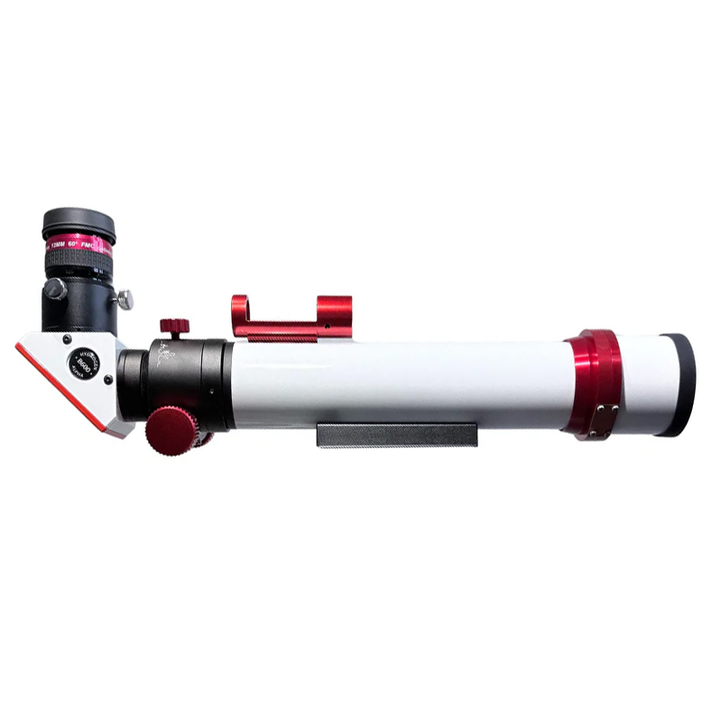 The Lunt 40 mm Telescope side profile with the optical tube facing right