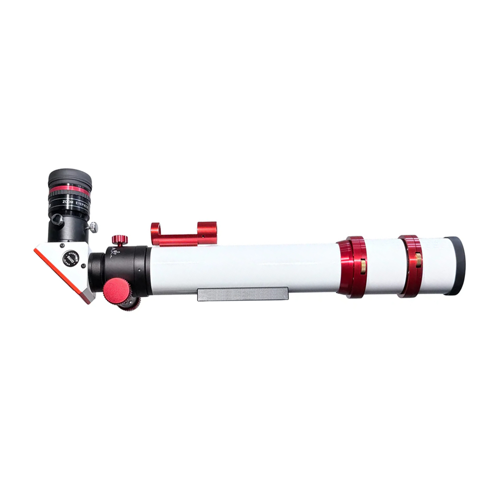 The Lunt 40 mm Telescope side profile with the optical tube facing right