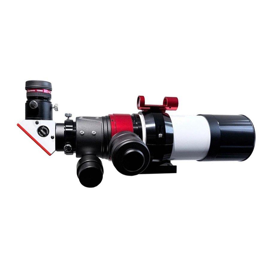 The Lunt 50 mm Telescope side profile with the optical tube facing right