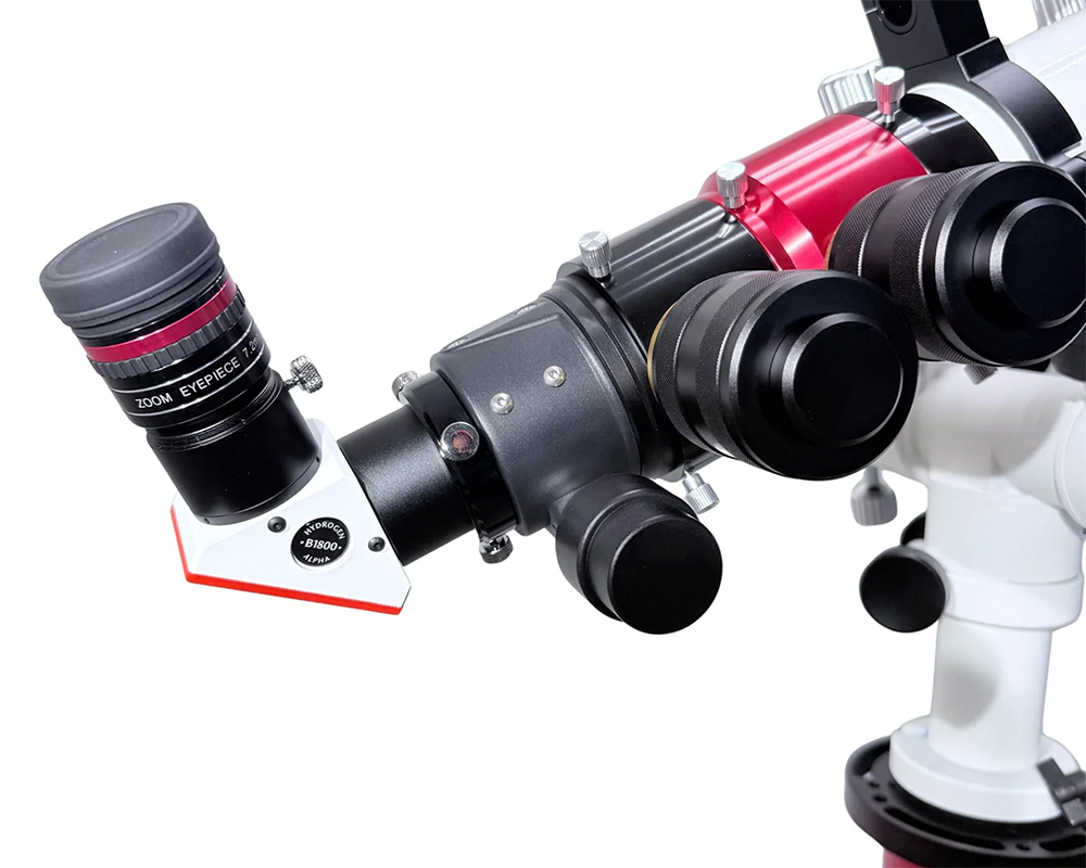 Close up of the rack and pinion focuser