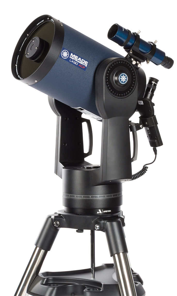Celestron CPC 1100 on tripod right pointing
