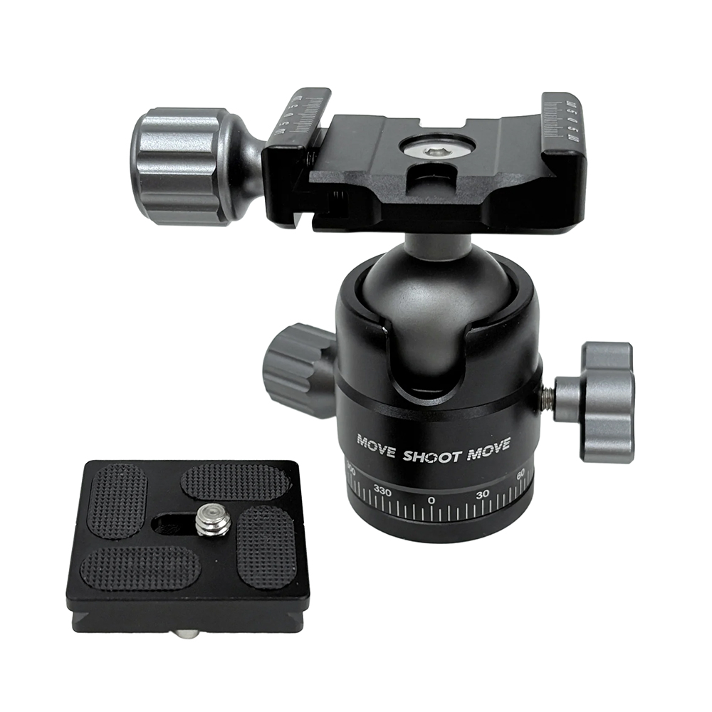 The Move Shoot Move Ball Head shown alone