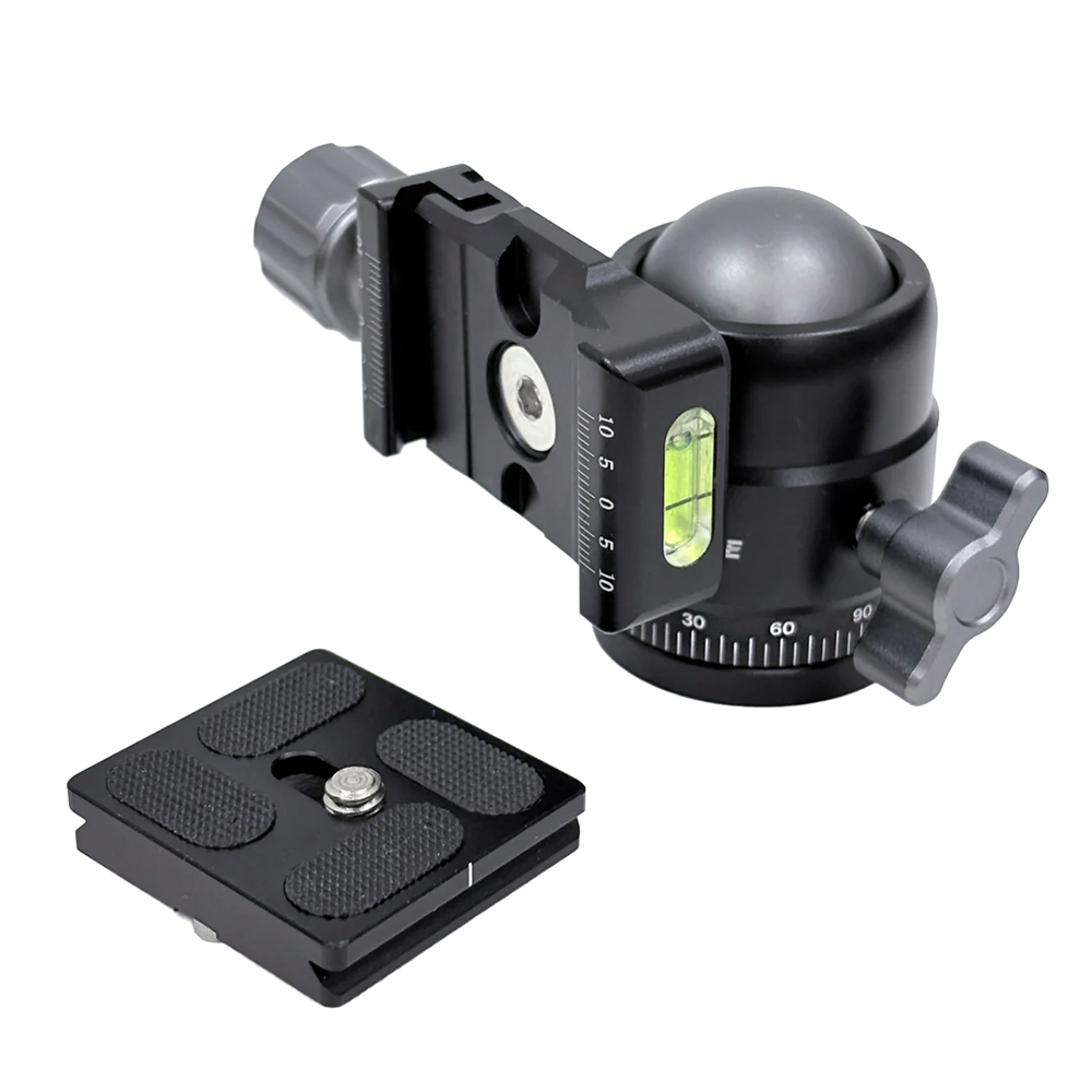 Move Shoot Move Ball Head front with quick release adapter