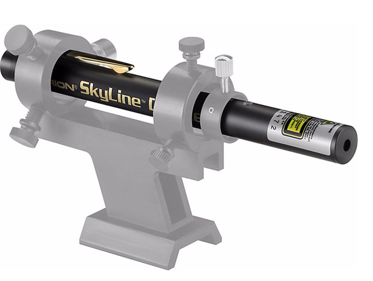 Orion SkyLine Deluxe Green Laser Pointer in telescope bracket (not included)