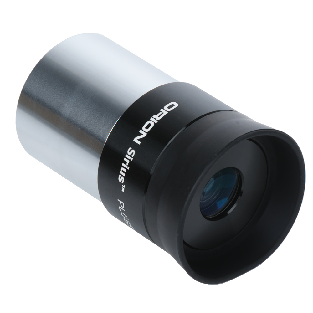 Angled side profile view of the top of the Orion Sirius Plossl 12 mm