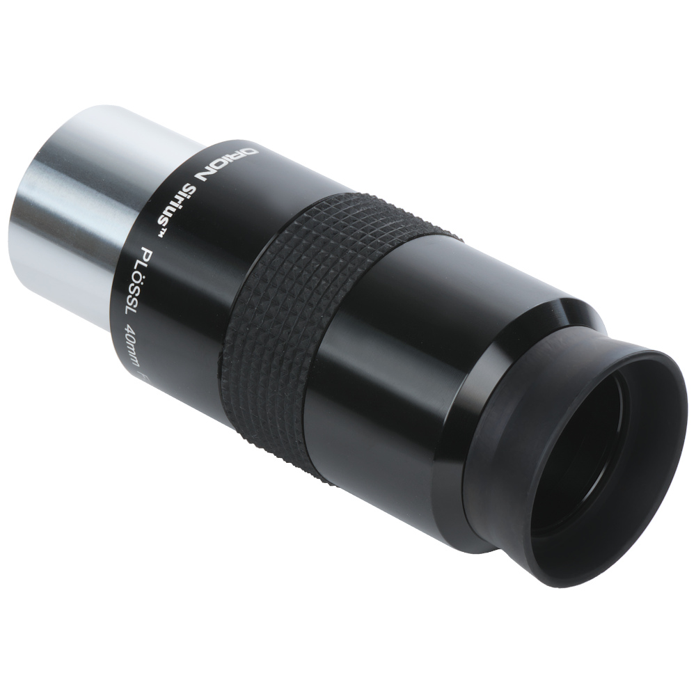 Angled side profile view of the top of the Orion Sirius Plossl 40 mm
