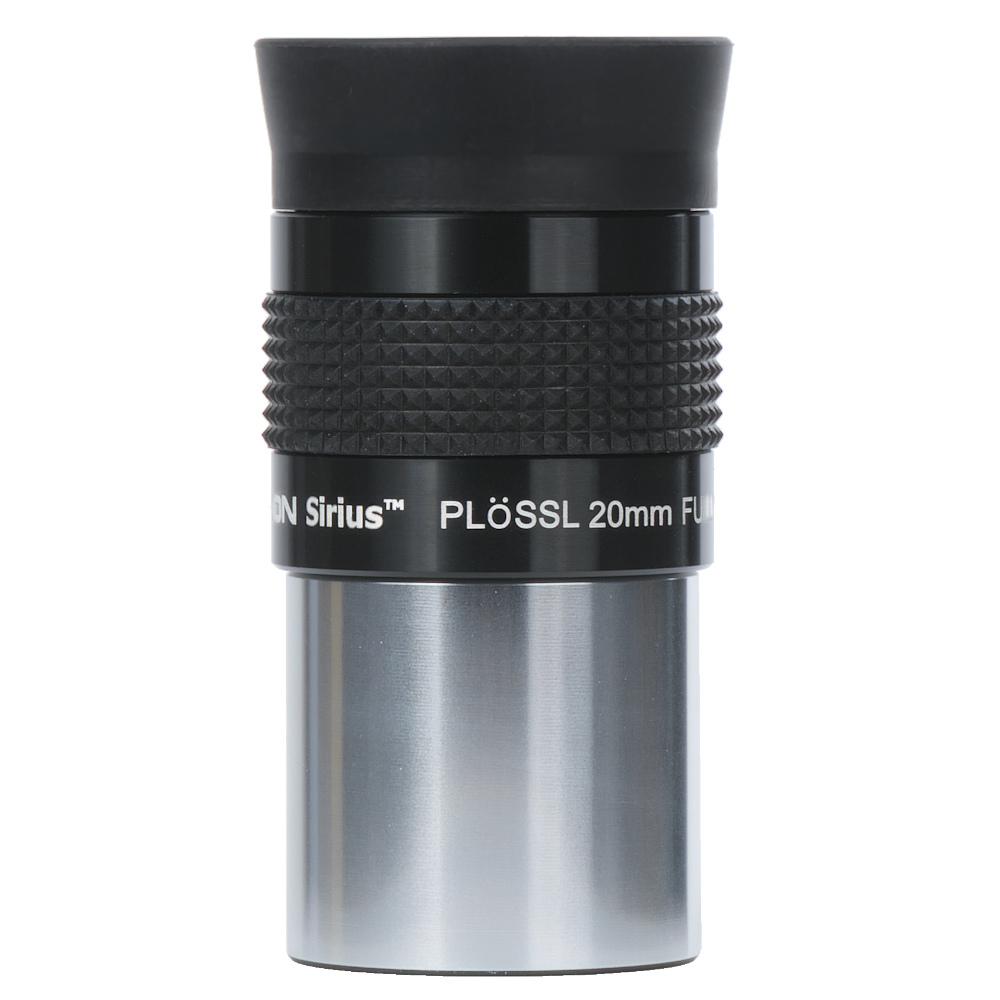 Orion Sirius Plossl 20 mm 1.25 Eyepiece upright side profile
