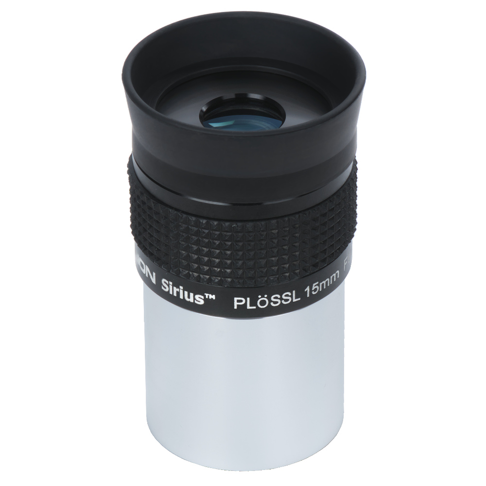 Angled view of the top of the Orion Sirius Plossl 15 mm 1.25 