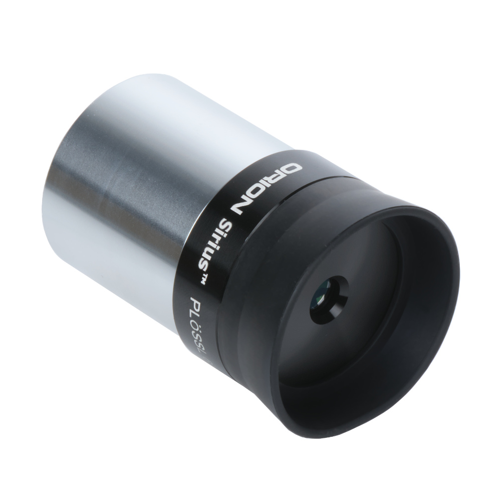 Angled side profile view of the top of the Orion Sirius Plossl 6 mm 1.25 