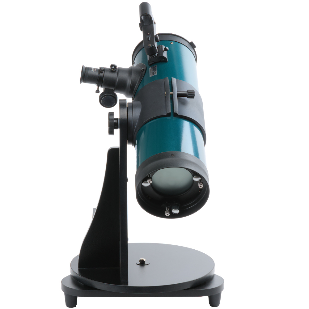 View of StarBlast 4.5 Astro telescope mounted on the table top dobsonian base