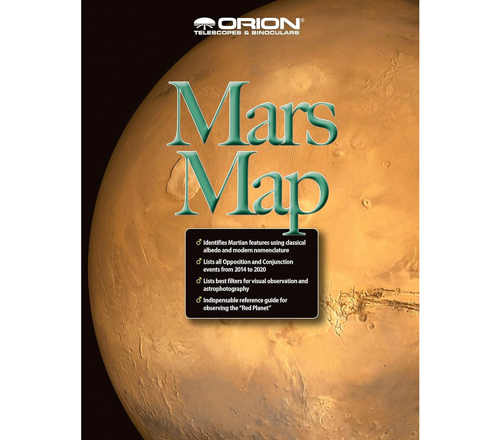 Orion Mars Map and Observing Guide