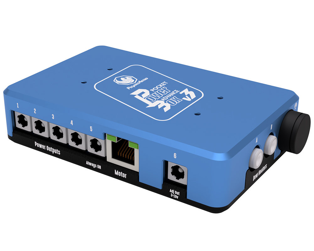 Pegasus Astro Pocket Powerbox Advance Gen3 Quarter side profile