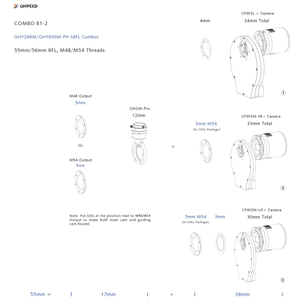 QHY600PH-M-SBFL Combinations