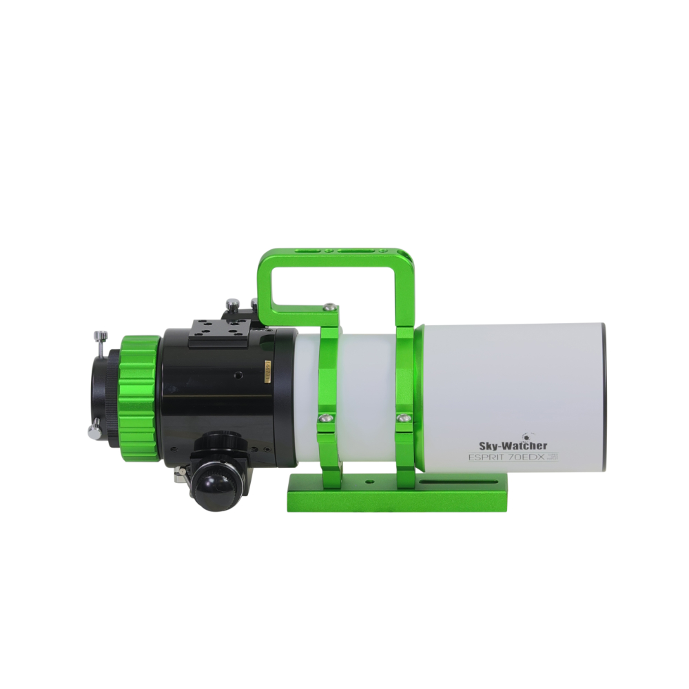 Sky-Watcher Esprit EDX 70 Super APO side view displaying handle
