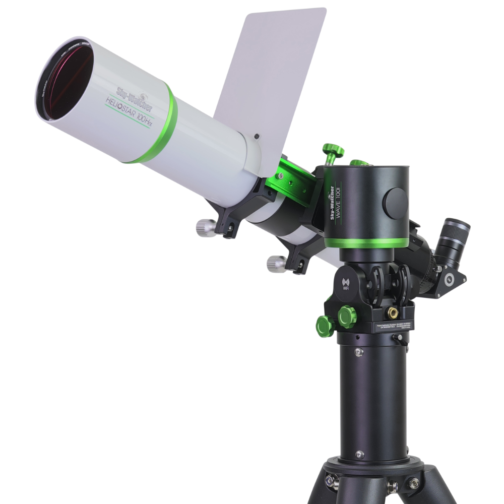 Sky-Watcher Heliostar Solar Telescope on Wave 100i facing left