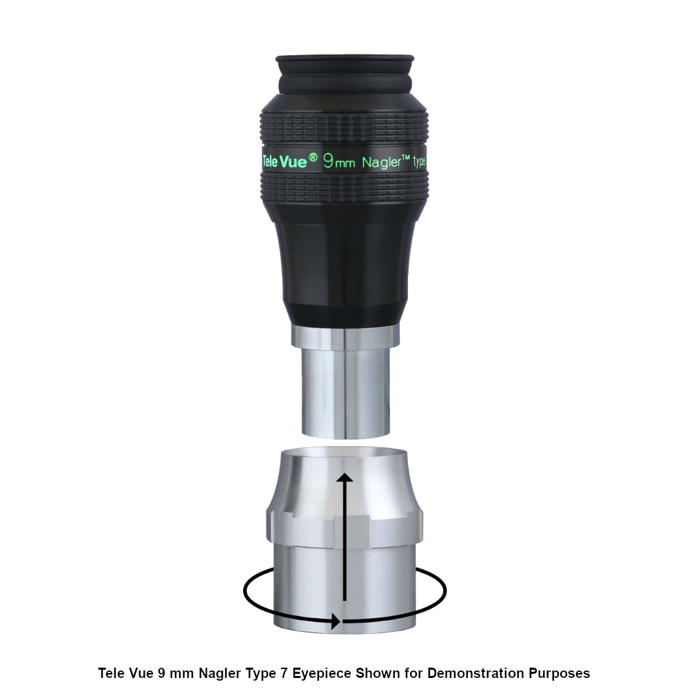 The Tele Vue Nagler Type 7 Eyepiece with 2 inch section removed