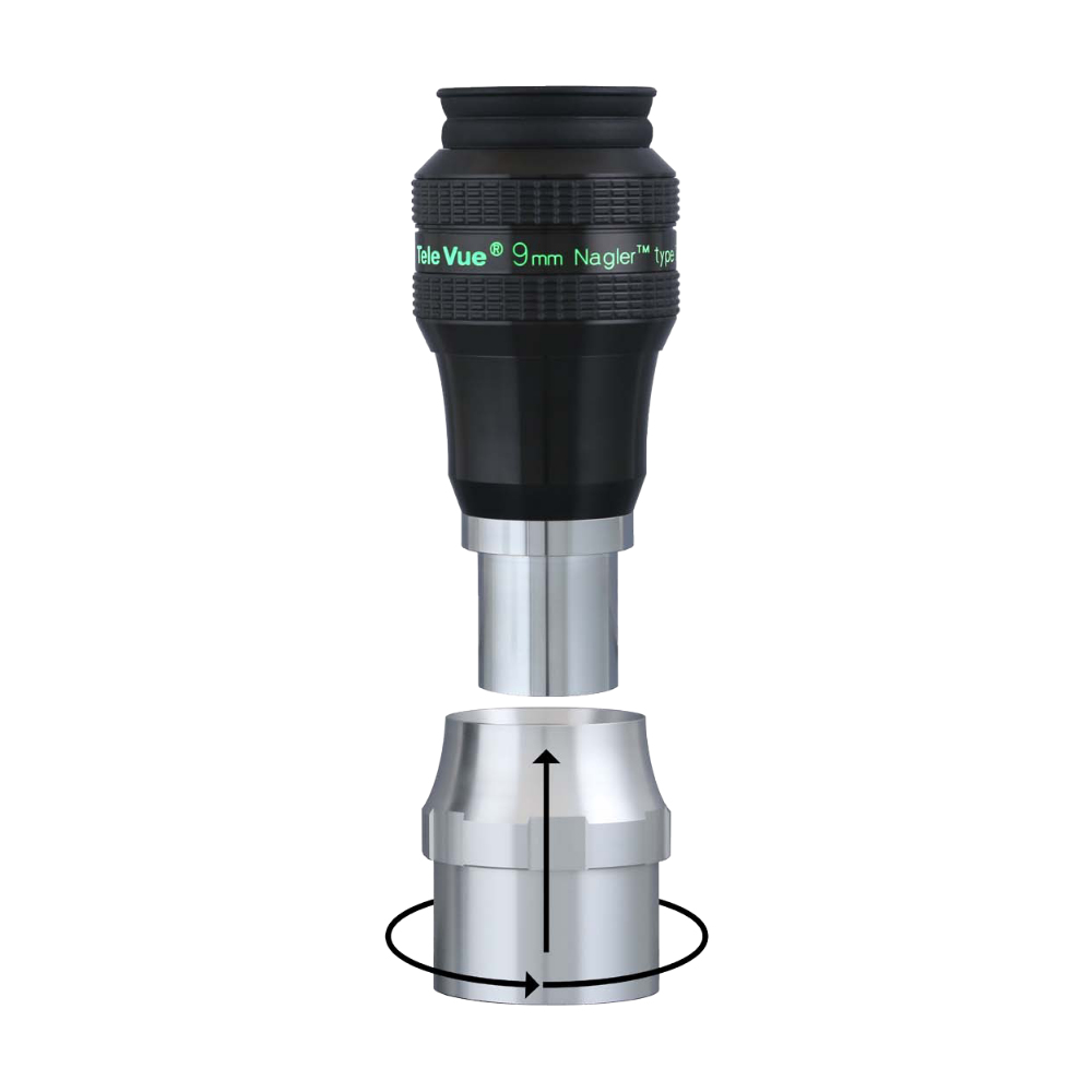 The Tele Vue Nagler Type 7 Eyepiece with 2 inch section removed