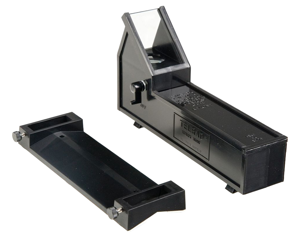Telrad Reflex Sight Finder next to base mount