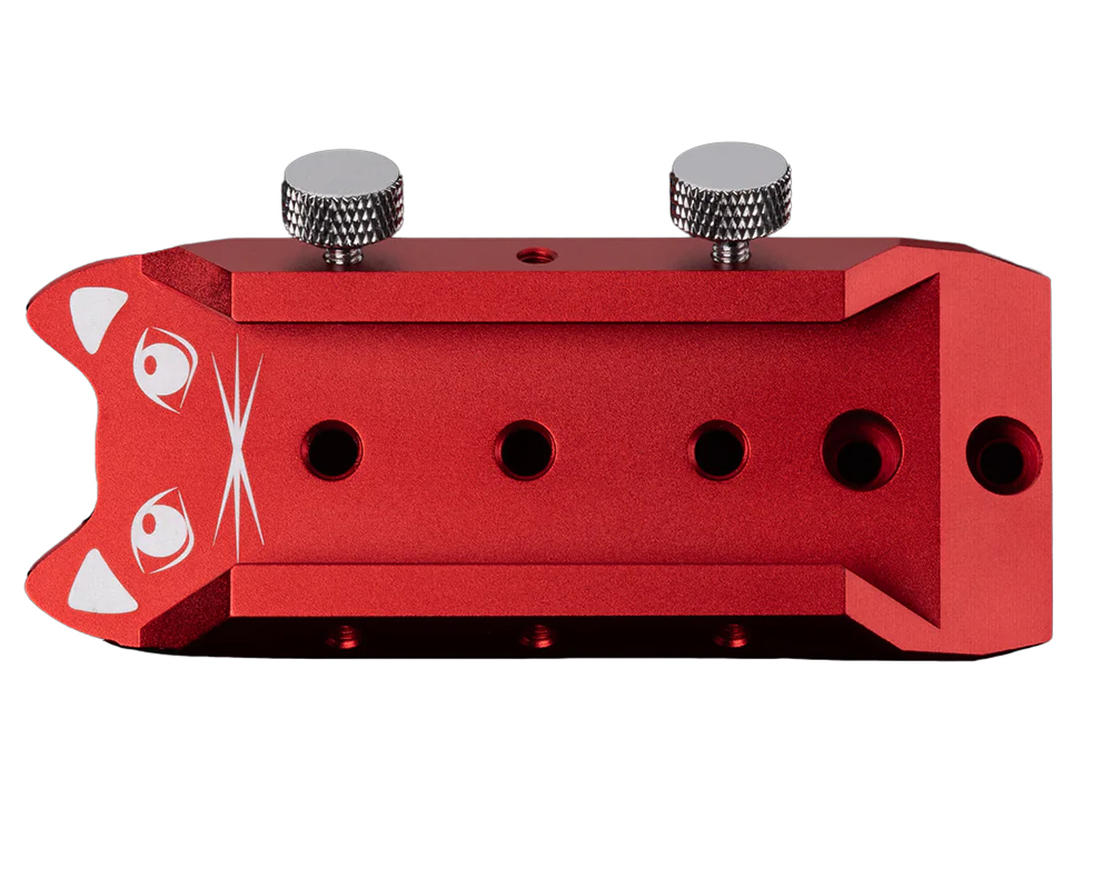 William Optics Cat Series Saddle Handle Bar - Red top view