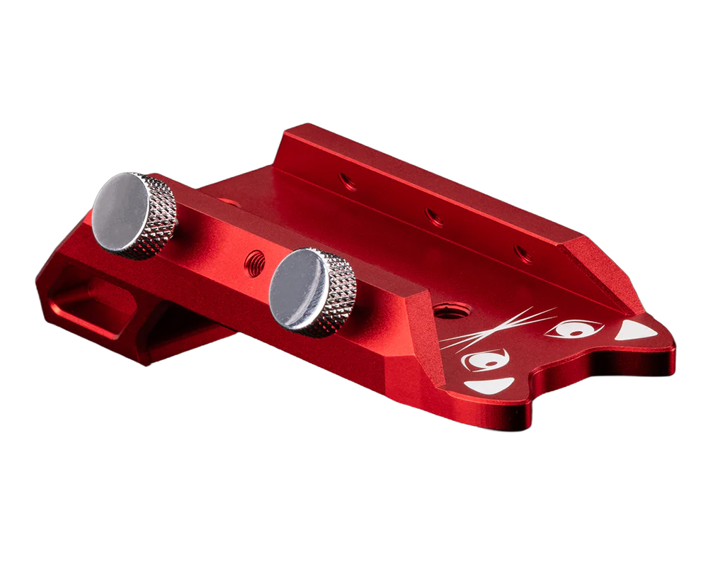 William Optics Cat Series Saddle Handle Bar - Red angled side profile