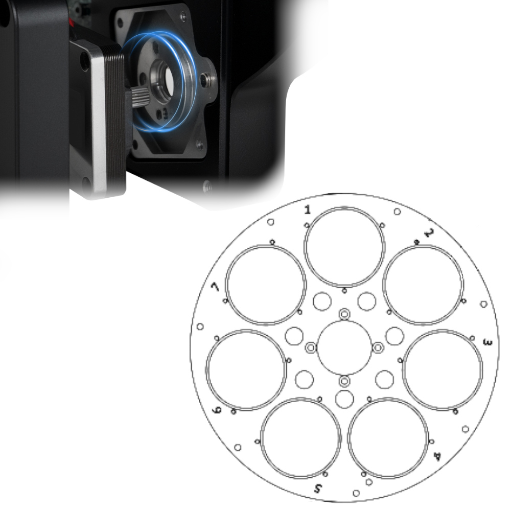 ZWO 7 position filter wheel carousel